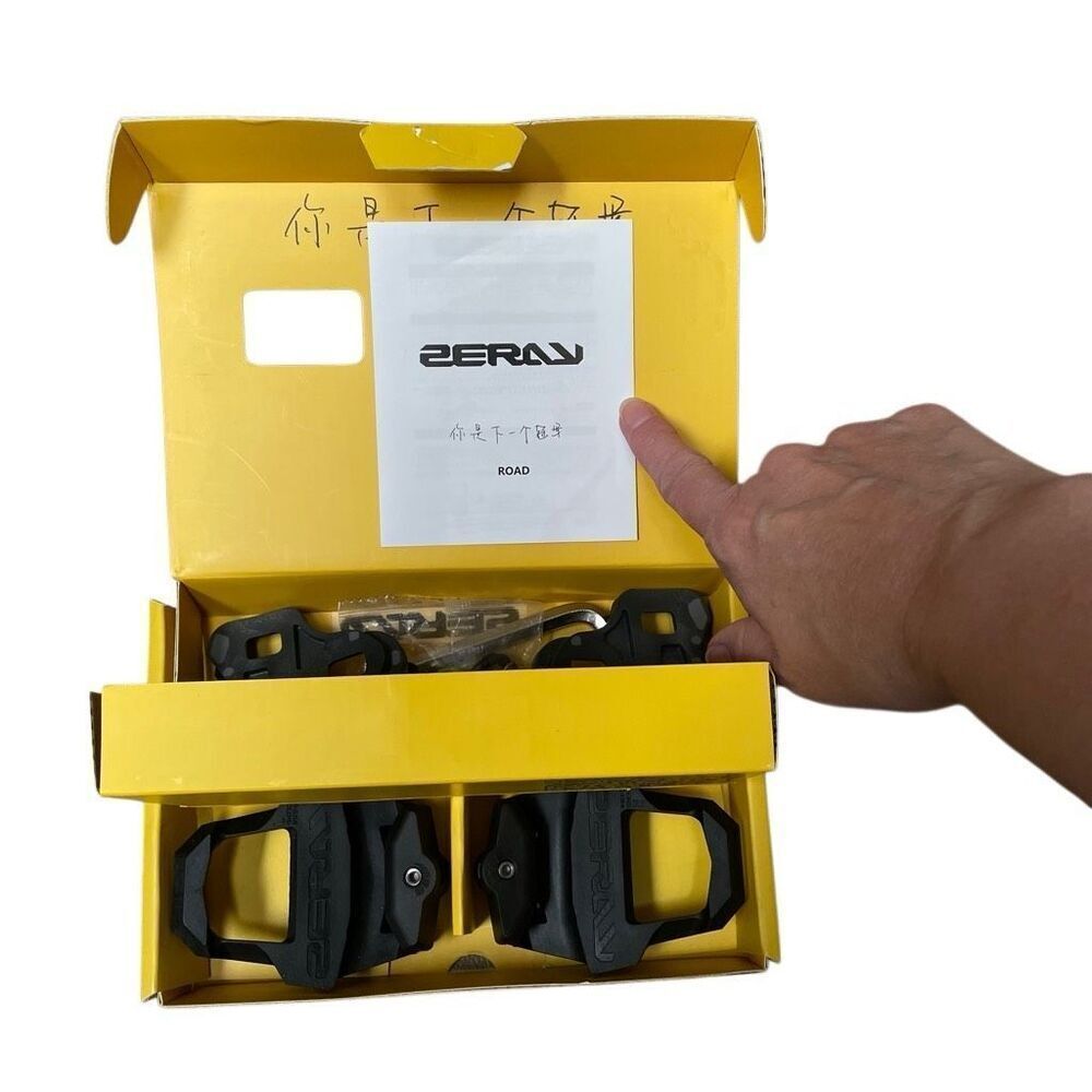 ZERAY carbon fiber road bike pedals ZP-112￼ Black self lubricating‎ NEW